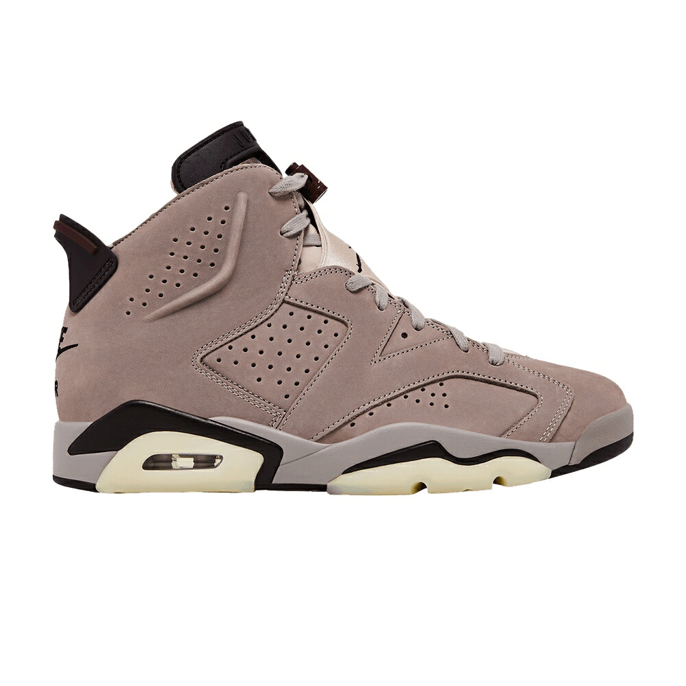ナイキ 黒いこと 黒いこと エアジョーダン \u0027SMOKY MAUVE\u0027 スニーカー メンズ AIR JORDAN A MA MANI RE X AIR JORDAN 6 RETRO / SMOKEY MAUVE BLACK DIFFUSED