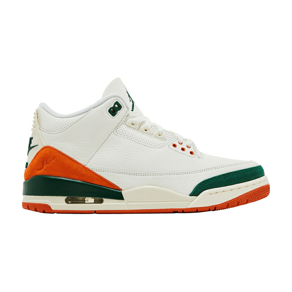 ナイキ 緑 グリーン エアジョーダン MIAMI スニーカー メンズ AIR JORDAN SOLEFLY X AIR JORDAN 3 / SAIL GORGE GREEN BRIGHT MANDARIN