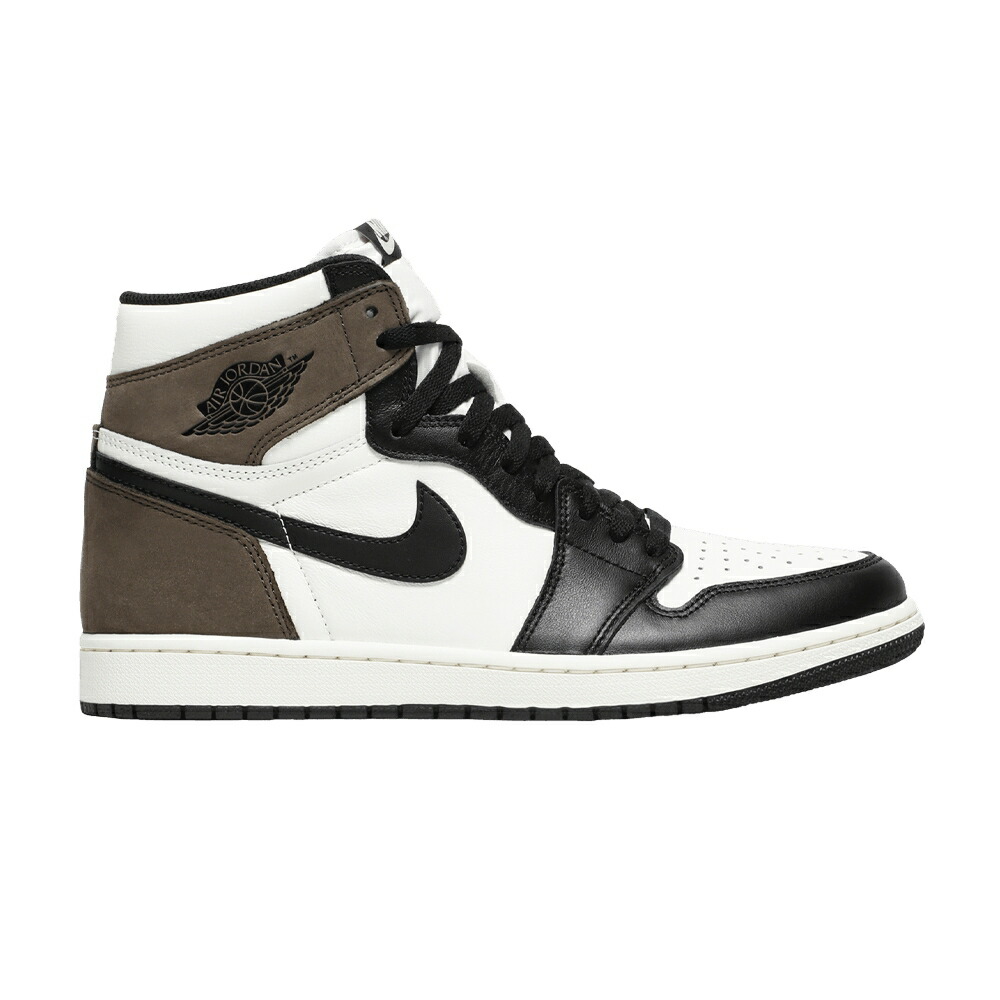 ナイキ ご機嫌 黒いこと 黒いこと エアジョーダン \u0027DARK MOCHA\u0027 スニーカー メンズ AIR JORDAN AIR JORDAN 1 RETRO HIGH OG / SAIL DARK MOCHA BLACK BLACK 靴-スニーカー