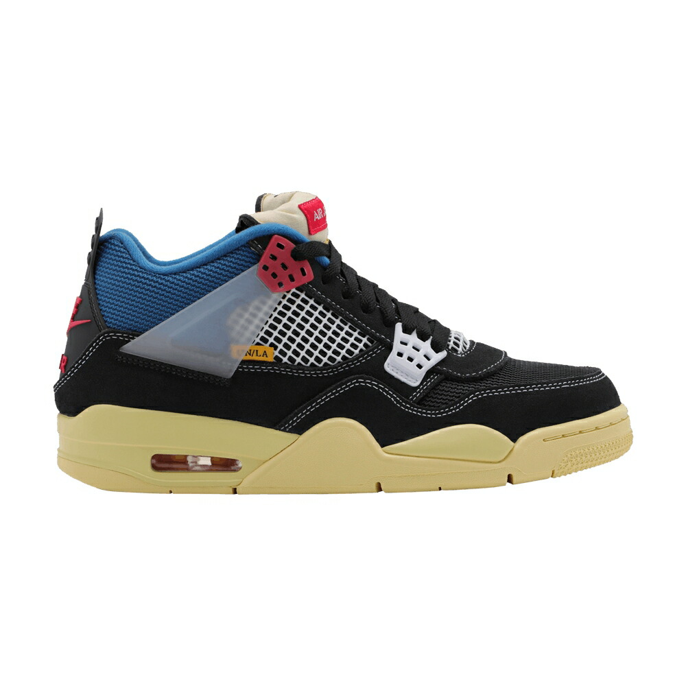 ナイキ ユニオン ロサンゼルス 青色 ブルー エアジョーダン 'OFF NOIR' スニーカー メンズ AIR JORDAN UNION LA X AIR JORDAN 4 RETRO / OFF NOIR BRIGADE BLUE DARK SMOKE