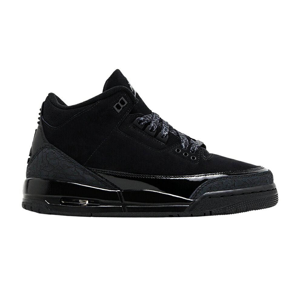 ナイキ 黒いこと 黒いこと 濃灰色 エアジョーダン \u0027BLACK CAT\u0027 お坊っちゃん キッズ AIR JORDAN AIR JORDAN 3 RETRO GS 2025 / BLACK DARK CHARCOAL BLACK もの言う花 マタニティ スニーカー