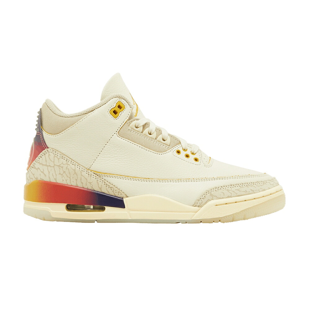 ナイキ エアジョーダン J. \u0027MEDELL SUNSET\u0027 スニーカー メンズ AIR JORDAN BALVIN X AIR JORDAN 3 RETRO N / MULTI COLOR MULTI COLOR メンズ靴-スニーカー