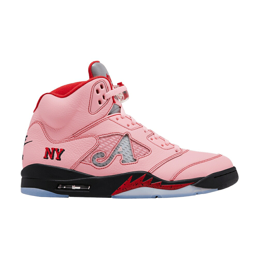 ナイキ サクラ色 しろがね色 しろがね色 エアジョーダン \u0027BORO PINK\u0027 スニーカー メンズ AIR JORDAN AWAKE NY X AIR JORDAN 5 RETRO - ARCTIC / ARCTIC PINK METALLIC SILVER