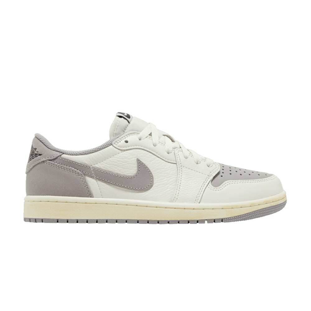 ナイキ 黒色 ブラック 灰色 グレー エアジョーダン ATMOSPHERE GREY スニーカー メンズ AIR JORDAN AIR JORDAN 1 RETRO LOW OG / SAIL BLACK ATMOSPHERE GREY