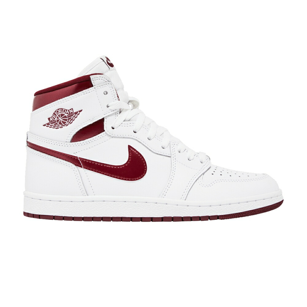 ナイキ ハイ 白色 ホワイト チーム 赤 レッド エアジョーダン 85 METALLIC BURGUNDY スニーカー メンズ AIR JORDAN AIR JORDAN 1 RETRO HIGH OG / WHITE TEAM RED WHITE