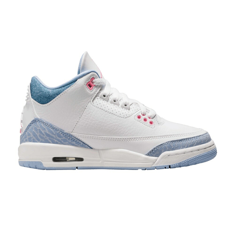 ナイキ 白色 ホワイト ピンク エアジョーダン WHITE BLISS ジュニア キッズ AIR JORDAN AIR JORDAN 3 RETRO GS COBALT / WHITE PINK GLOW COBALT BLISS ベビー マタニティ スニーカー
