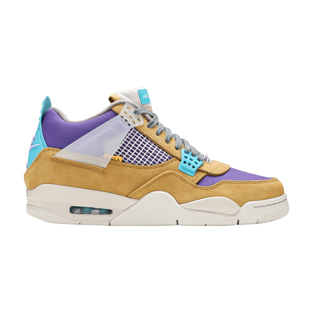 ナイキ 単位労働組合 天使の都市 青味 青み エアジョーダン \u0027DESERT MOSS\u0027 スニーカー メンズ AIR JORDAN UNION 天使の都市 X AIR JORDAN 4 RETRO / DESERT MOSS TURQUOISE BLUE DARK