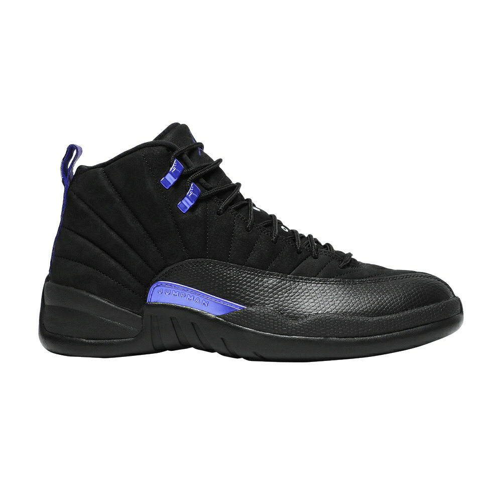 ナイキ 黒いこと 黒いこと 調和 コン吊りひも エアジョーダン \u0027DARK CONCORD\u0027 スニーカー メンズ AIR JORDAN AIR JORDAN 12 RETRO / BLACK BLACK DARK CONCORD