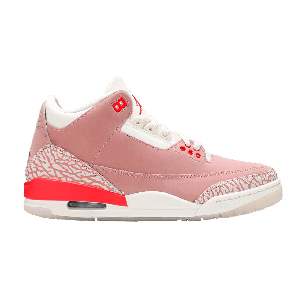 ナイキ サクラ色 白いこと 白いこと クリムゾン エアジョーダン \u0027RUST PINK\u0027 スニーカー レディース AIR JORDAN WMNS AIR JORDAN 3 RETRO / SAIL RUST PINK WHITE CRIMSON