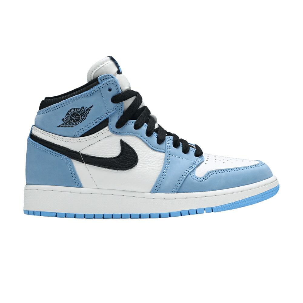 ナイキ ハイ 白色 ホワイト 青色 ブルー 黒色 ブラック エアジョーダン 'UNIVERSITY BLUE' ジュニア キッズ AIR JORDAN AIR JORDAN 1 RETRO HIGH OG GS / WHITE UNIVERSITY BLUE BLACK ベビー マタニティ スニーカ