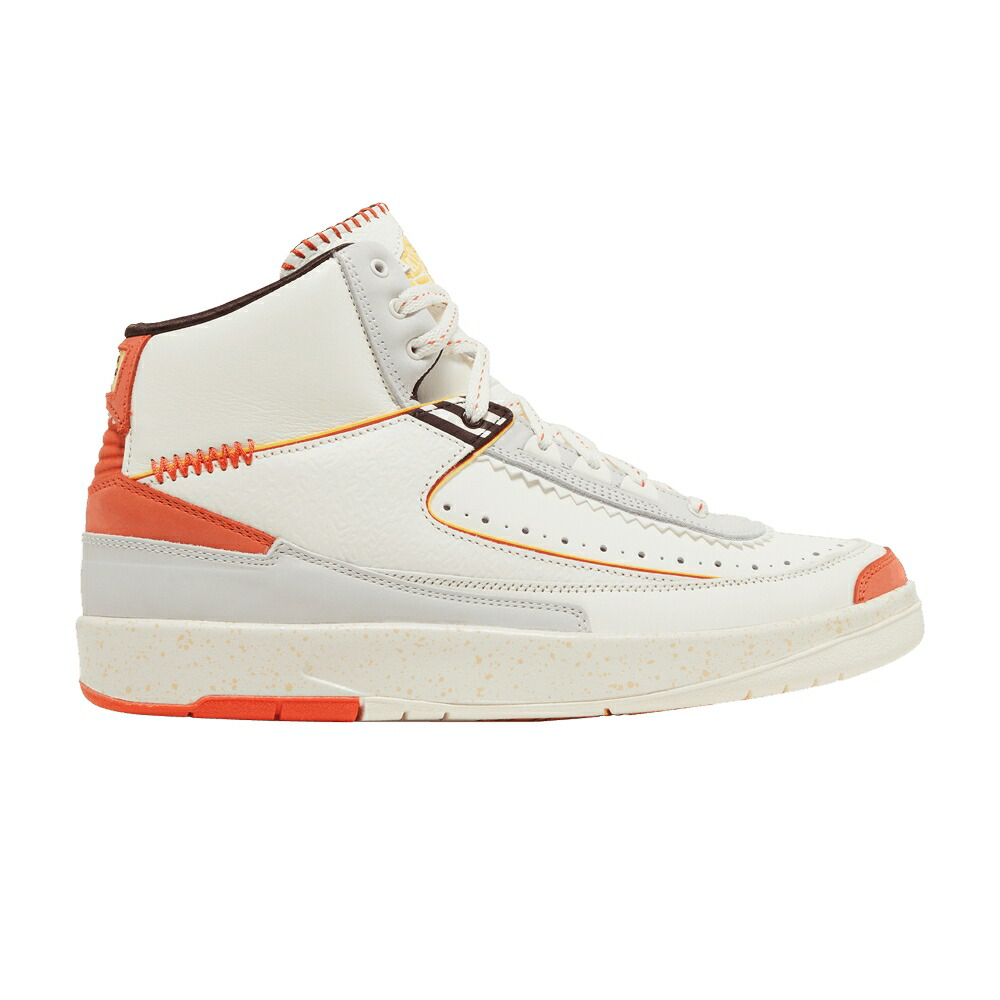 ナイキ 赤ちゃん用 橙 オレンジ色 エアジョーダン \u0027UNITED INTERNATIONAL\u0027 スニーカー メンズ AIR JORDAN MAISON CH TEAU ROUGE X AIR JORDAN 2 YOUTH / SAIL CITRON PULSE ORANGE