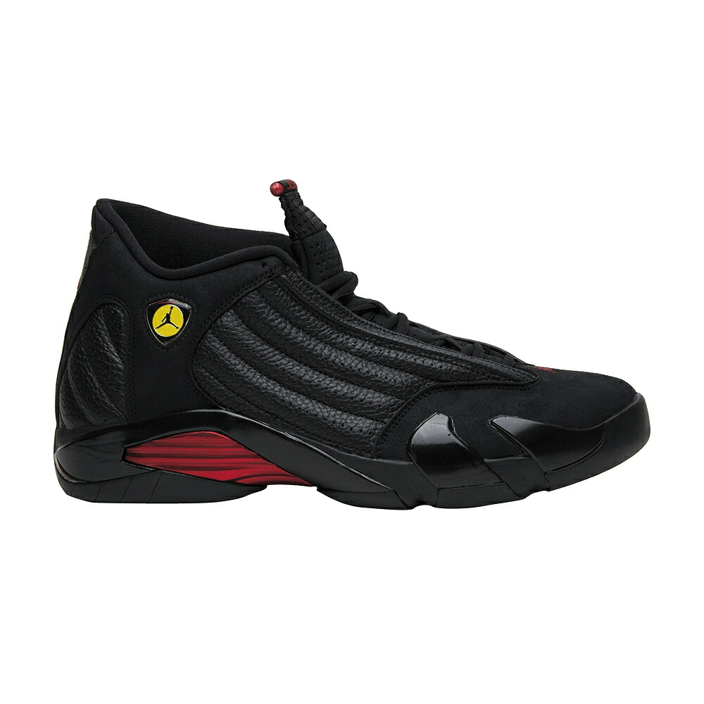 ナイキ 黒いこと 黒いこと 赤 赤いこと エアジョーダン \u0027LAST SHOT\u0027 スニーカー メンズ AIR JORDAN AIR JORDAN 14 RETRO 2018 / BLACK VARSITY RED BLACK