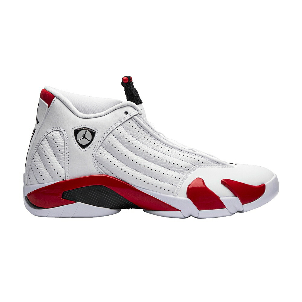 ナイキ 白いこと 白いこと 赤 赤いこと エアジョーダン \u0027CANDY CANE\u0027 スニーカー メンズ AIR JORDAN AIR JORDAN 14 RETRO 2019 / WHITE VARSITY RED METALLIC