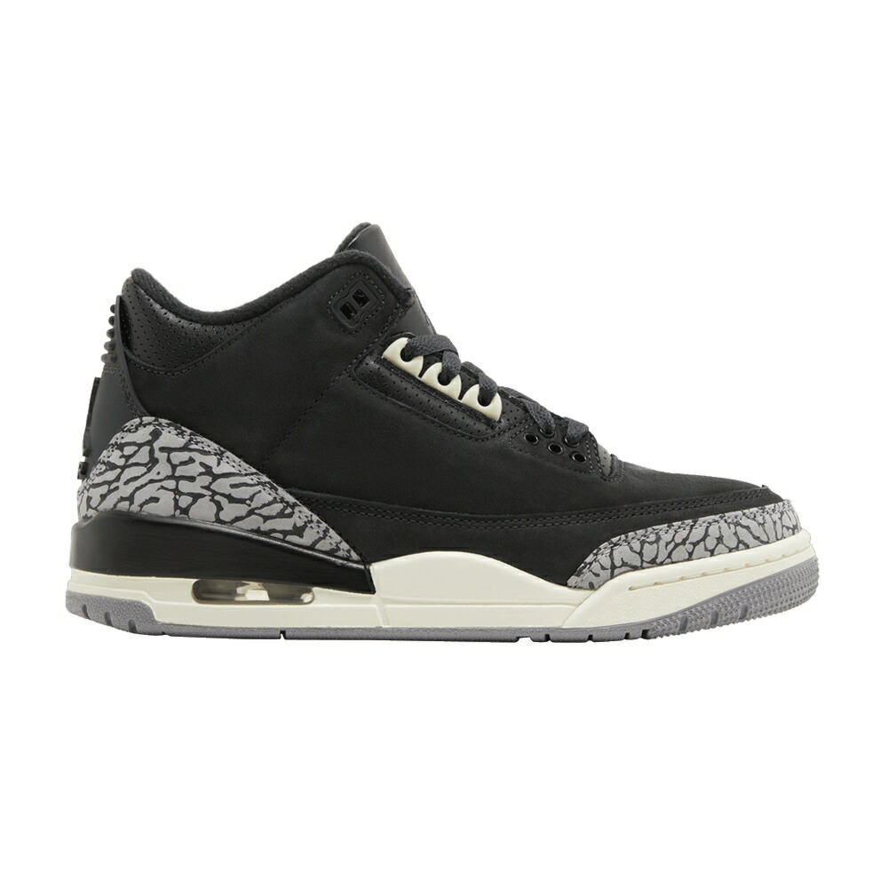 ナイキ 黒色 ブラック エアジョーダン 'OFF NOIR' スニーカー レディース AIR JORDAN WMNS AIR JORDAN 3 RETRO / OFF NOIR BLACK COCONUT MILK