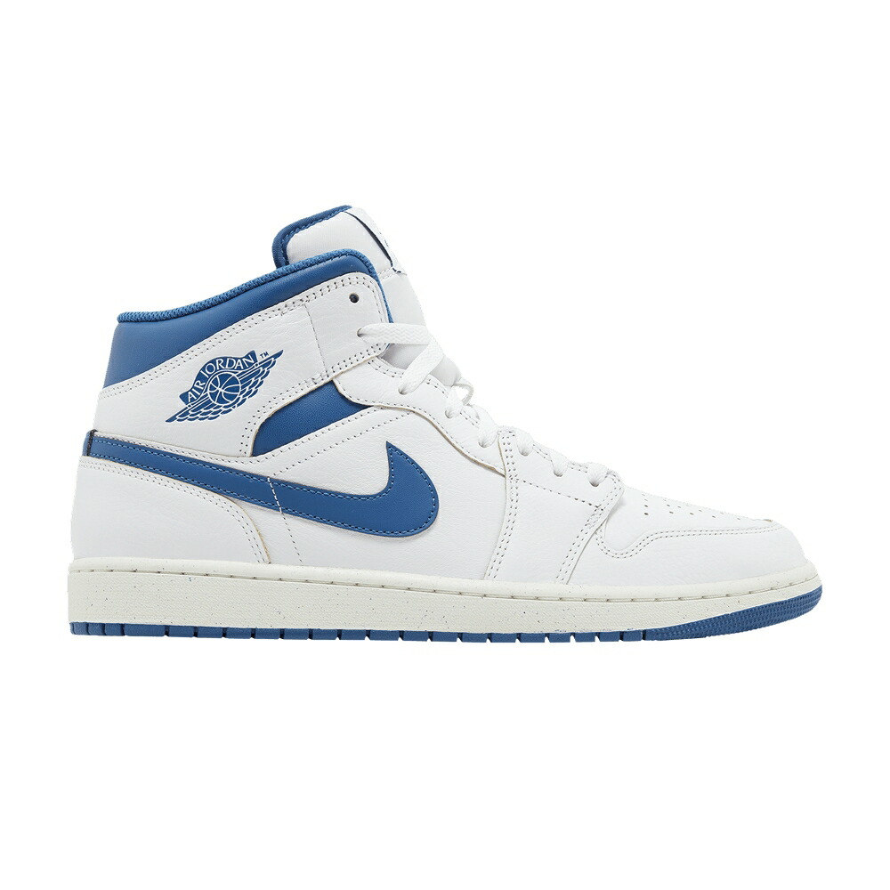 ナイキ ミッド 白いこと 白いこと 青味 青み エアジョーダン \u0027INDUSTRIAL BLUE\u0027 スニーカー メンズ AIR JORDAN AIR JORDAN 1 MID / WHITE INDUSTRIAL BLUE