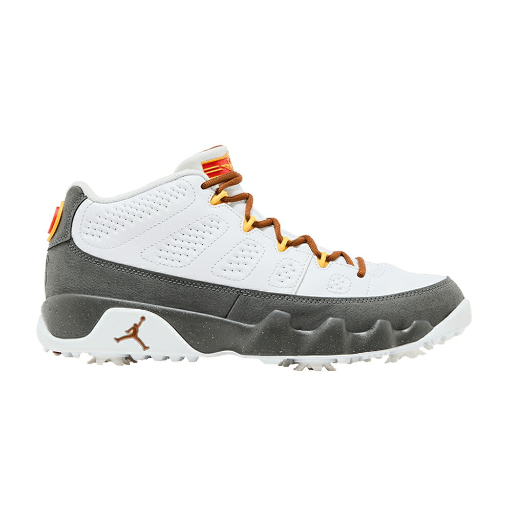 ナイキ ゴルフ 白色 ホワイト ゴールド クール 灰色 グレー エアジョーダン US OPEN スニーカー メンズ AIR JORDAN AIR JORDAN 9 LOW GOLF / WHITE UNIVERSITY GOLD COOL GREY
