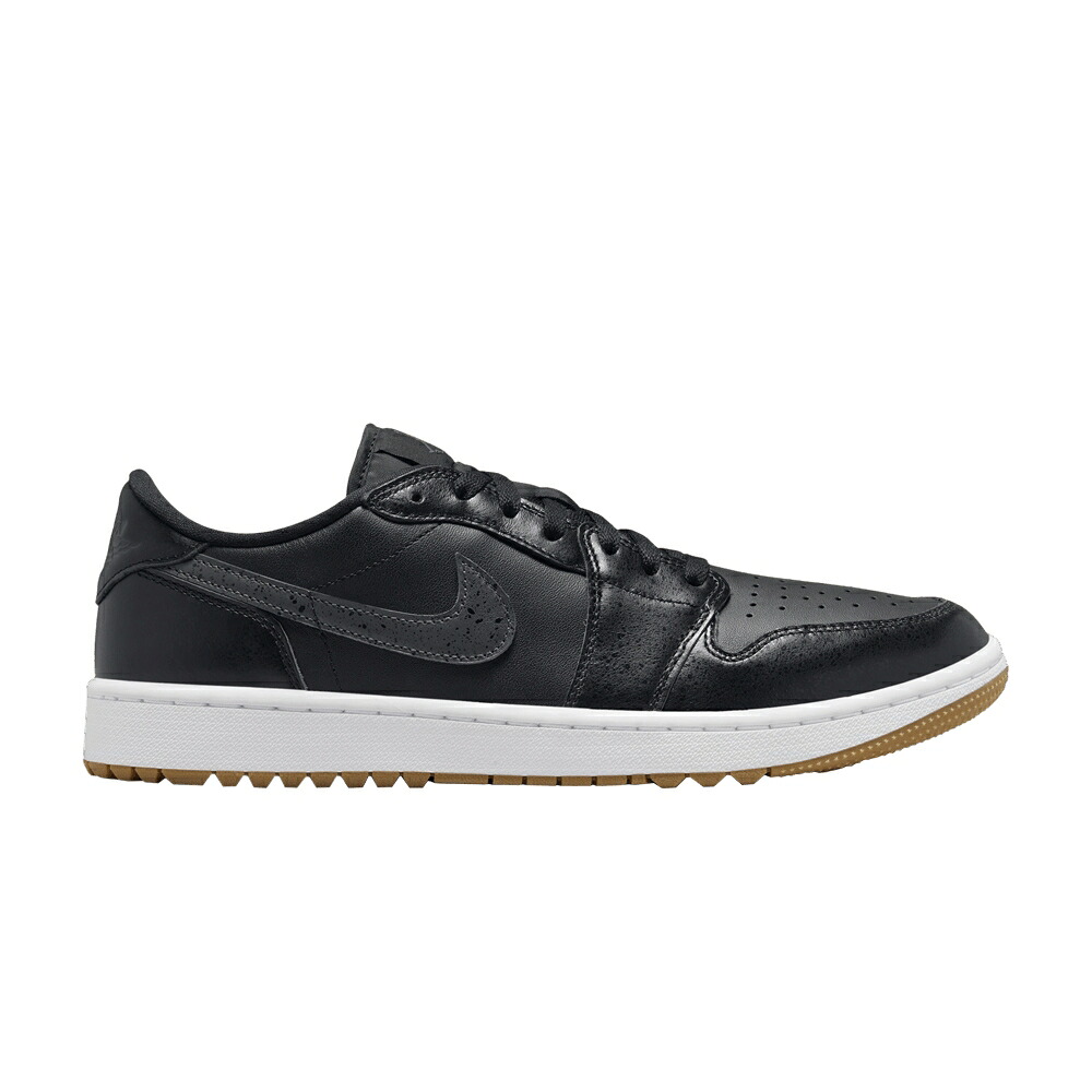 ナイキ ゴルフ 黒いこと 黒いこと エアジョーダン \u0027BLACK GUM\u0027 スニーカー メンズ AIR JORDAN AIR JORDAN 1 LOW GOLF / BLACK ANTHRACITE GUM MEDIUM
