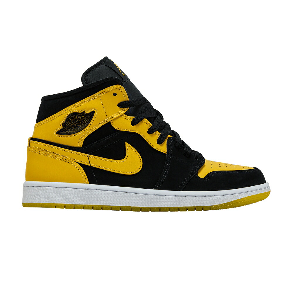 ナイキ ミッド 黒色 ブラック 白色 ホワイト エアジョーダン 'NEW LOVE' スニーカー メンズ AIR JORDAN AIR JORDAN 1 MID SE 2025 / BLACK VARSITY MAIZE WHITE|スニケス