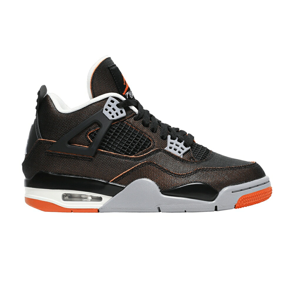 ナイキ 黒いこと 黒いこと エアジョーダン \u0027STARFISH\u0027 スニーカー レディース AIR JORDAN WMNS AIR JORDAN 4 RETRO / SAIL BLACK STARFISH LIGHT SMOKE