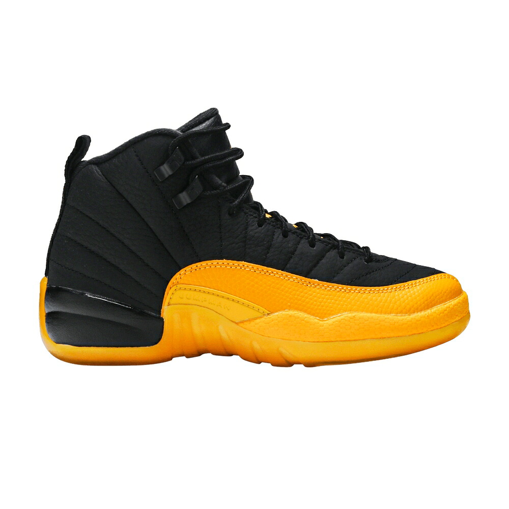 ナイキ 黒色 ブラック ゴールド エアジョーダン 'UNIVERSITY GOLD' ジュニア キッズ AIR JORDAN AIR JORDAN 12 RETRO GS / BLACK BLACK UNIVERSITY GOLD ベビー マタニティ スニーカー|スニケス