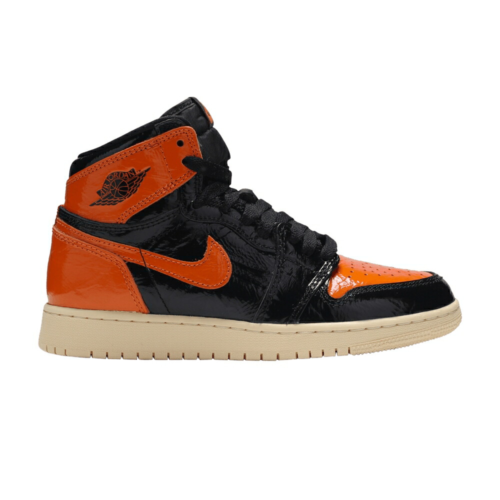 ナイキ ハイ 黒色 ブラック エアジョーダン 'SHATTERED 3.0' ジュニア キッズ AIR JORDAN AIR JORDAN 1 RETRO HIGH OG GS BACKBOARD / BLACK PALE VANILLA STARFISH ベビー マタニティ スニーカー