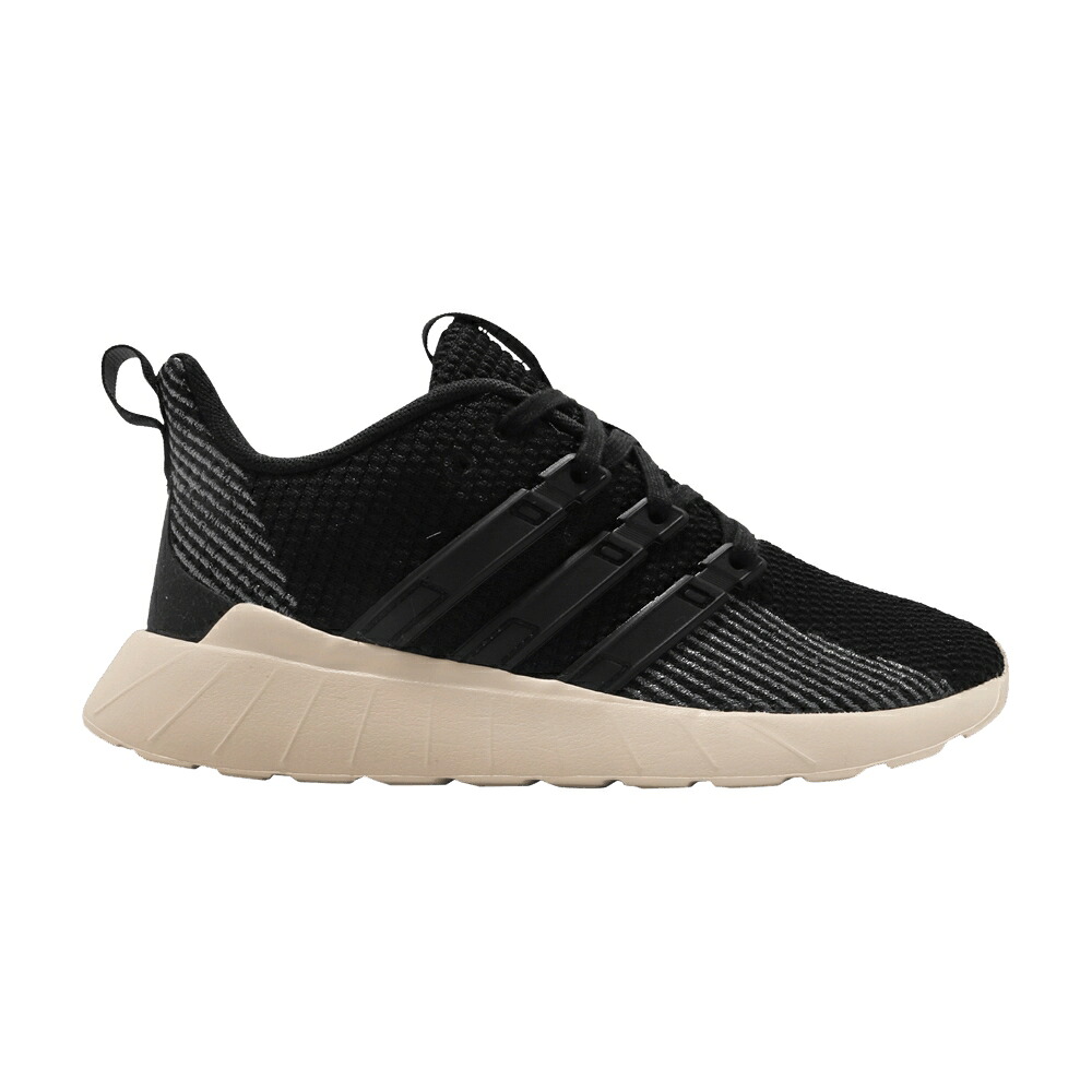 アディダス フローレス 黒色 ブラック ベージュ 灰色 グレー 'BLACK BEIGE' スニーカー レディース ADIDAS WMNS QUESTAR FLOW / BLACK BEIGE GREY|スニケス