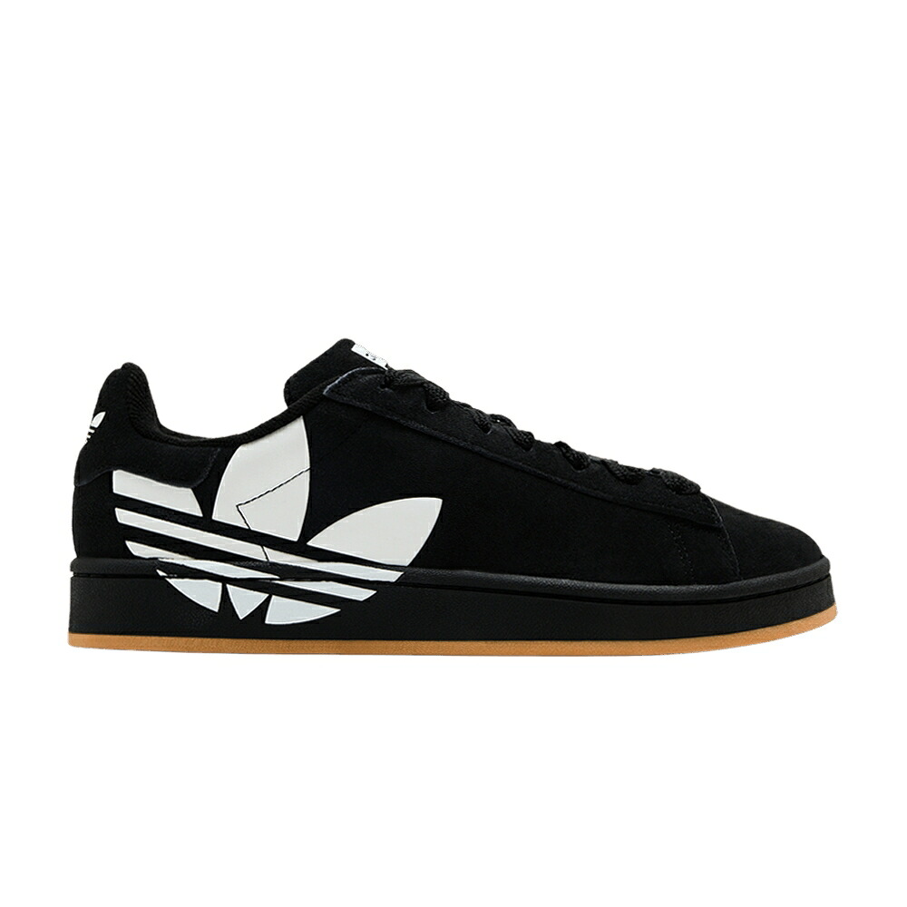 アディダス キャンパス 黒色 ブラック 白色 ホワイト コア 'TREFOIL GUM' スニーカー メンズ ADIDAS CAMPUS 00S - BLACK WHITE / CORE BLACK CLOUD WHITE GUM｜スニケス
