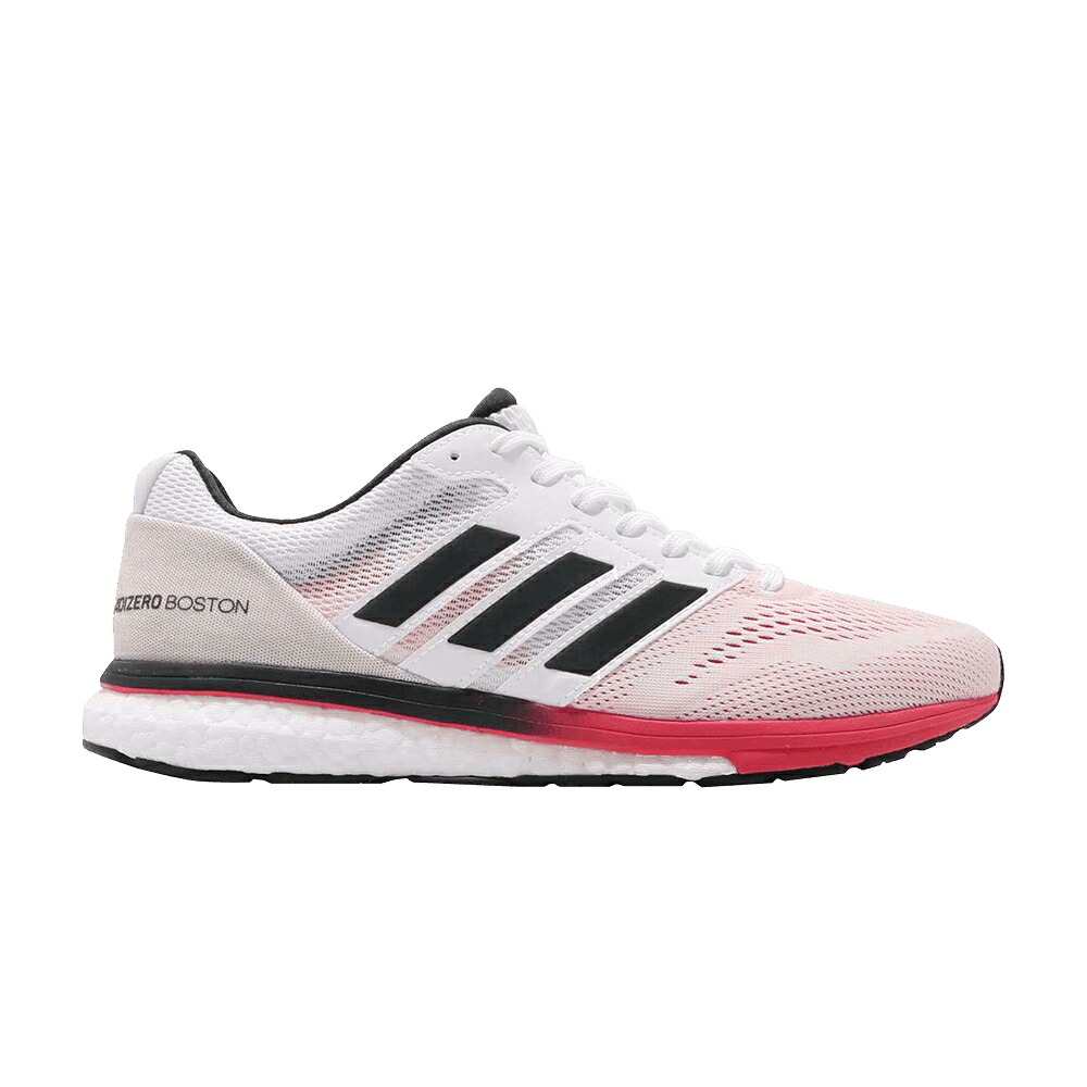 アディダス アディゼロ ボストン 白色 ホワイト カーボン ショック 赤 レッド 'SHOCK RED' スニーカー メンズ ADIDAS ADIZERO BOSTON 7 / CLOUD WHITE CARBON SHOCK RED