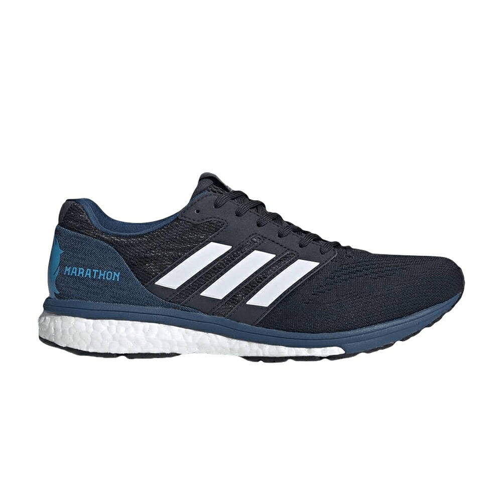 アディダス アディゼロ ボストン 青色 ブルー 'MARATHON' スニーカー メンズ ADIDAS ADIZERO BOSTON 7 / DARK BLUE DARK BLUE FOOTWEAR|スニケス