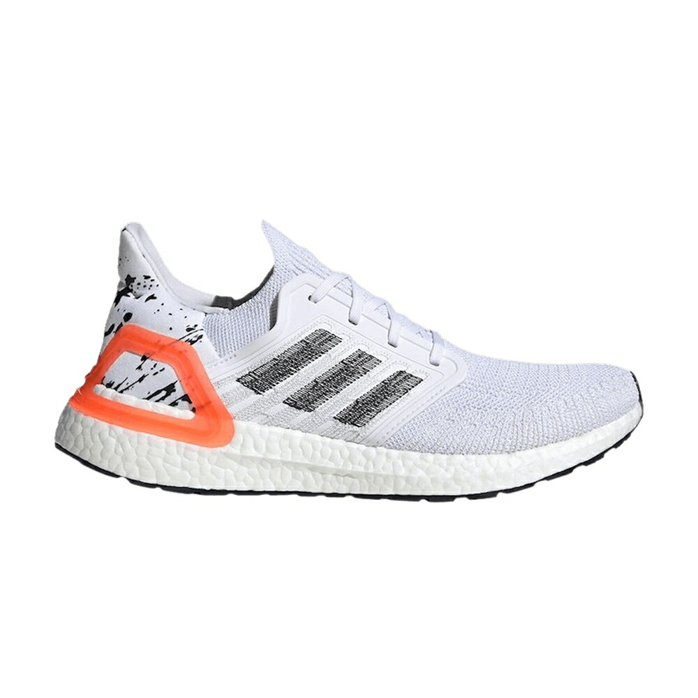 アディダス 白色 ホワイト コア 黒色 ブラック OLAR ORANGE スニーカー メンズ ADIDAS ULTRABOOST 20 / FOOTWEAR WHITE CORE BLACK SOLAR