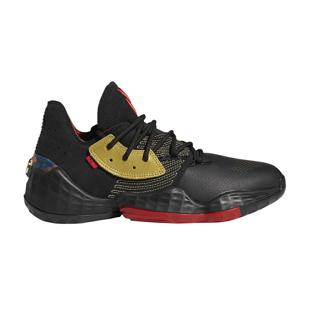 アディダス ハーデン 中核グループ 黒いこと 黒いこと ゴールド VOL. \u0027FORBIDDEN CITY\u0027 スニーカー メンズ ADIDAS HARDEN 4 / CORE BLACK GOLD METALLIC SCARLET 靴-メンズ靴-スニーカー