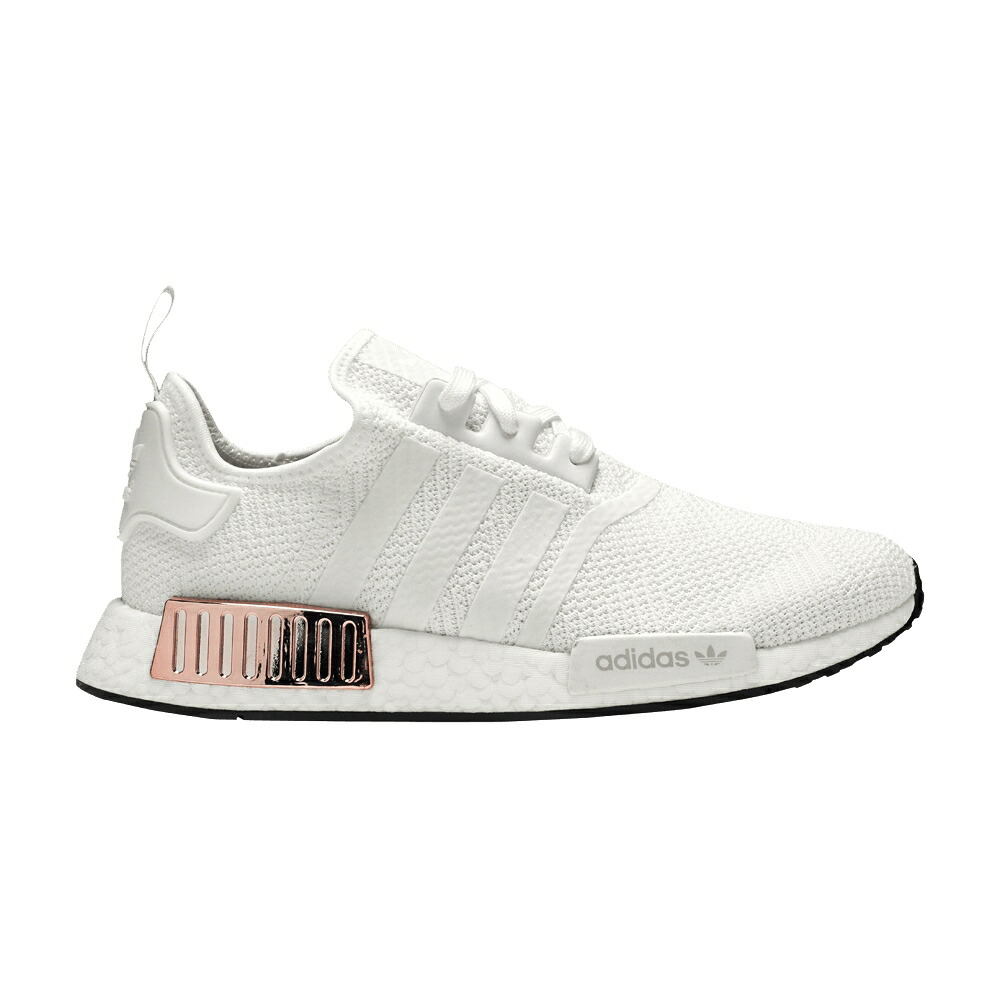 アディダス 白色 ホワイト コア NMD_R1 'METALLIC WHITE' スニーカー レディース ADIDAS WMNS PLUGS - CLOUD / CLOUD WHITE CLOUD WHITE CORE