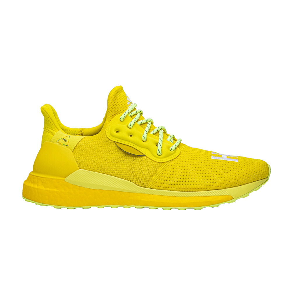 アディダス グライド 黄味がかった 黄色 白いこと 白いこと \u0027BRIGHT YELLOW\u0027 スニーカー メンズ ADIDAS PHARRELL X SOLAR HU GLIDE / BRIGHT YELLOW RUNNING WHITE