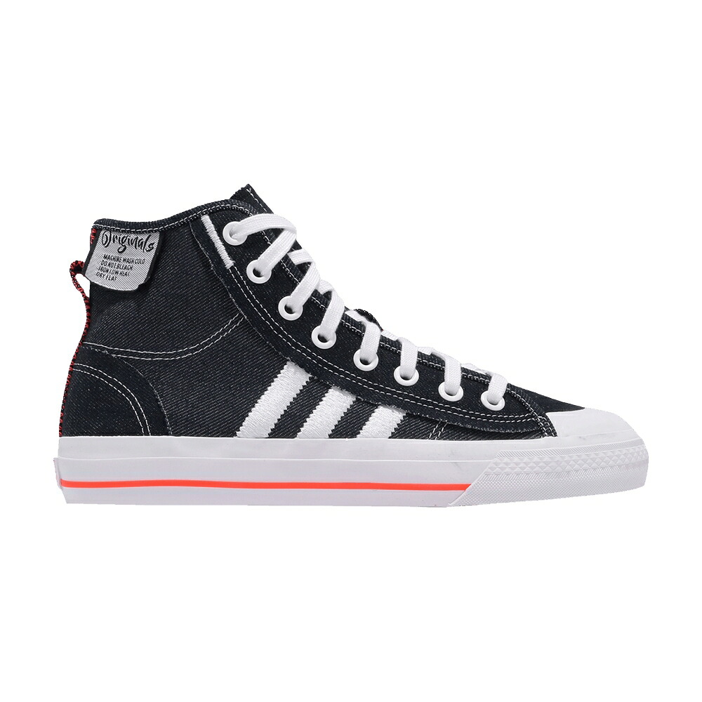 アディダス ジーンズ 紺色 米国海軍 白いこと 白いこと \u0027NAVY WHITE\u0027 スニーカー メンズ ADIDAS NIZZA HI RF DENIM / NAVY DENIM WHITE
