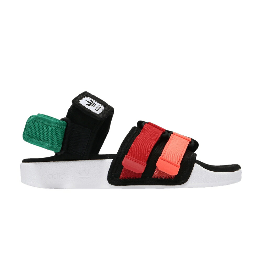 アディダス アディレッタ 中核グループ 黒いこと 黒いこと 橙 オレンジ色 4.0 \u0027BLACK ORANGE\u0027 スニーカー メンズ ADIDAS ADILETTE SANDAL SCARLET TRUE / CORE BLACK SCARLET TRUE ORANGE