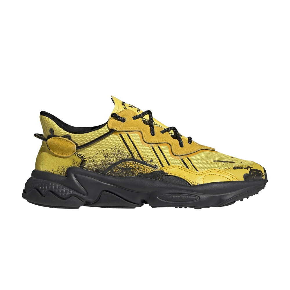 アディダス 中核グループ 黒いこと 黒いこと 黄味がかった 黄色 \u0027BLACK YELLOW\u0027 スニーカー メンズ ADIDAS ANGEL CHEN X OZWEEGO EQUIPMENT / CORE BLACK EQUIPMENT YELLOW CORE