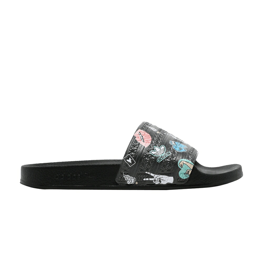 アディダス アディレッタ サンダル 中核グループ 黒いこと 黒いこと \u0027EMPOWERING BLACK\u0027 スニーカー メンズ ADIDAS ADILETTE SLIDE J GRAPHICS - / CORE BLACK CORE BLACK CORE BLACK