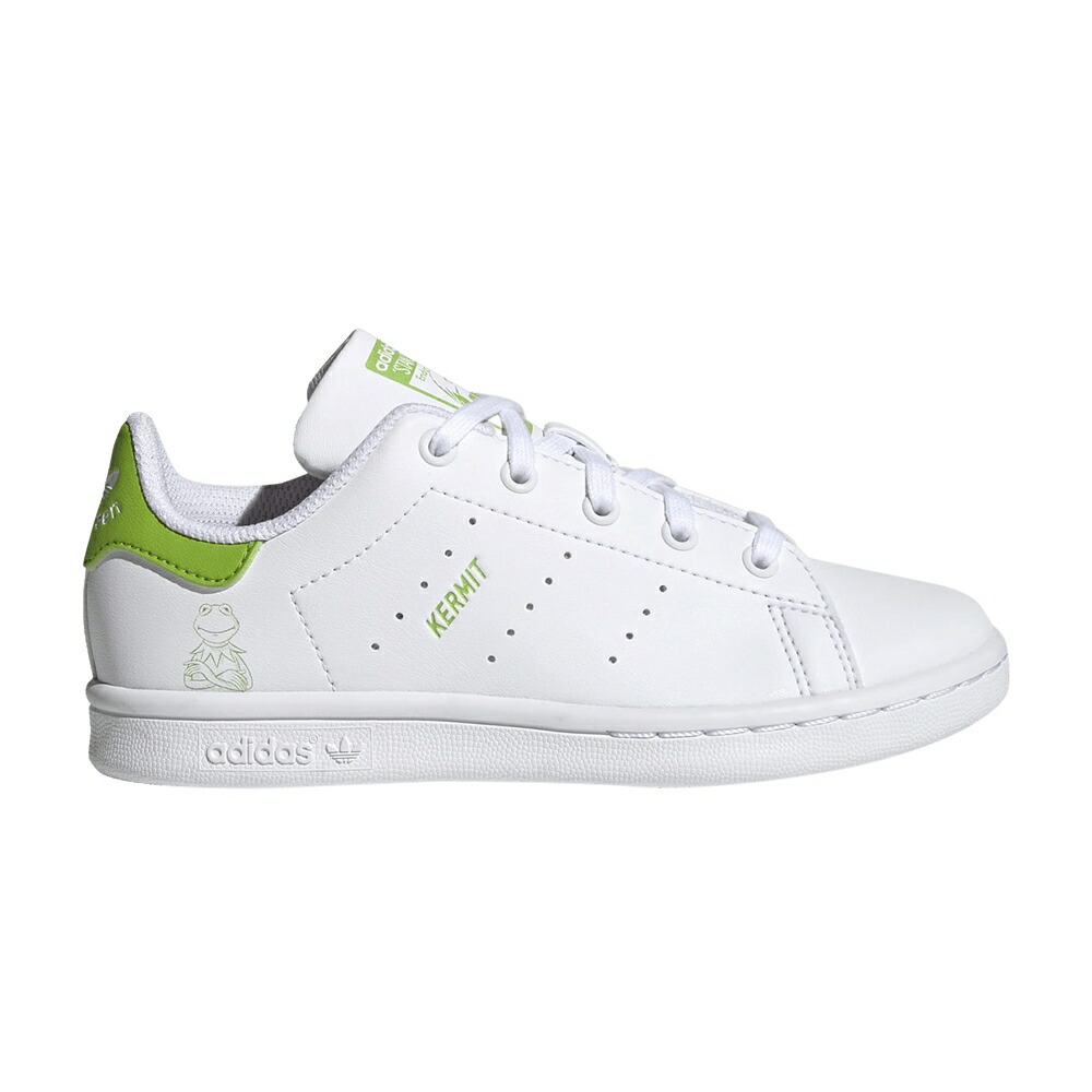 アディダス 白色 ホワイト スタンスミス KERMIT FROG スニーカー メンズ ADIDAS THE MUPPETS X STAN SMITH LITTLE KID / CLOUD WHITE PANTONE CLOUD WHITE