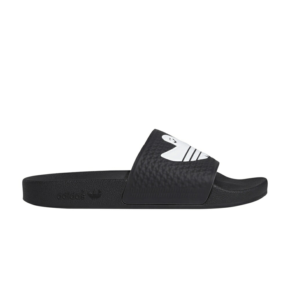 アディダス コア 黒色 ブラック 白色 ホワイト BLACK WHITE スニーカー メンズ ADIDAS SHMOOFOIL SLIDES / CORE BLACK CLOUD WHITE CLOUD