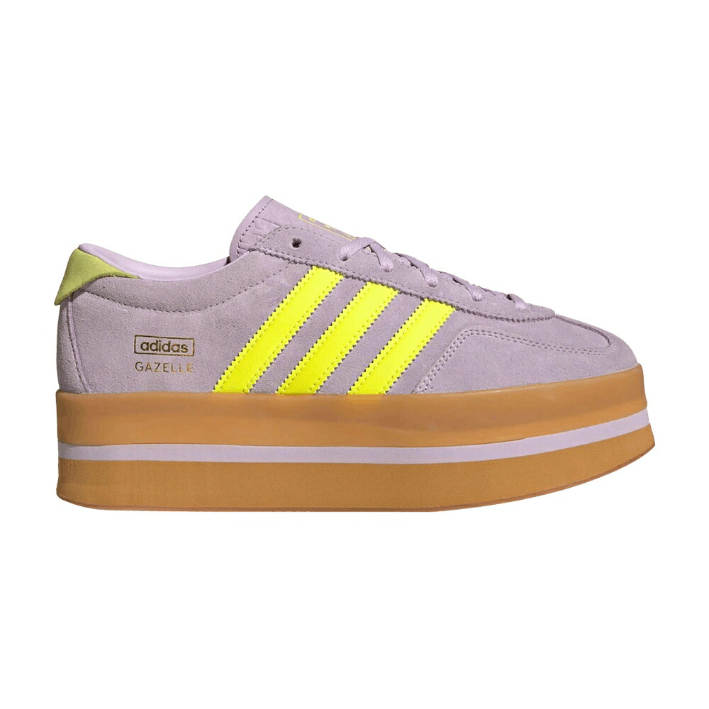 アディダス ガゼル 黄色 イエロー ICE YELLOW スニーカー レディース ADIDAS WMNS GAZELLE STACK LAVENDER SOLAR / ICE LAVENDER SOLAR YELLOW GUM