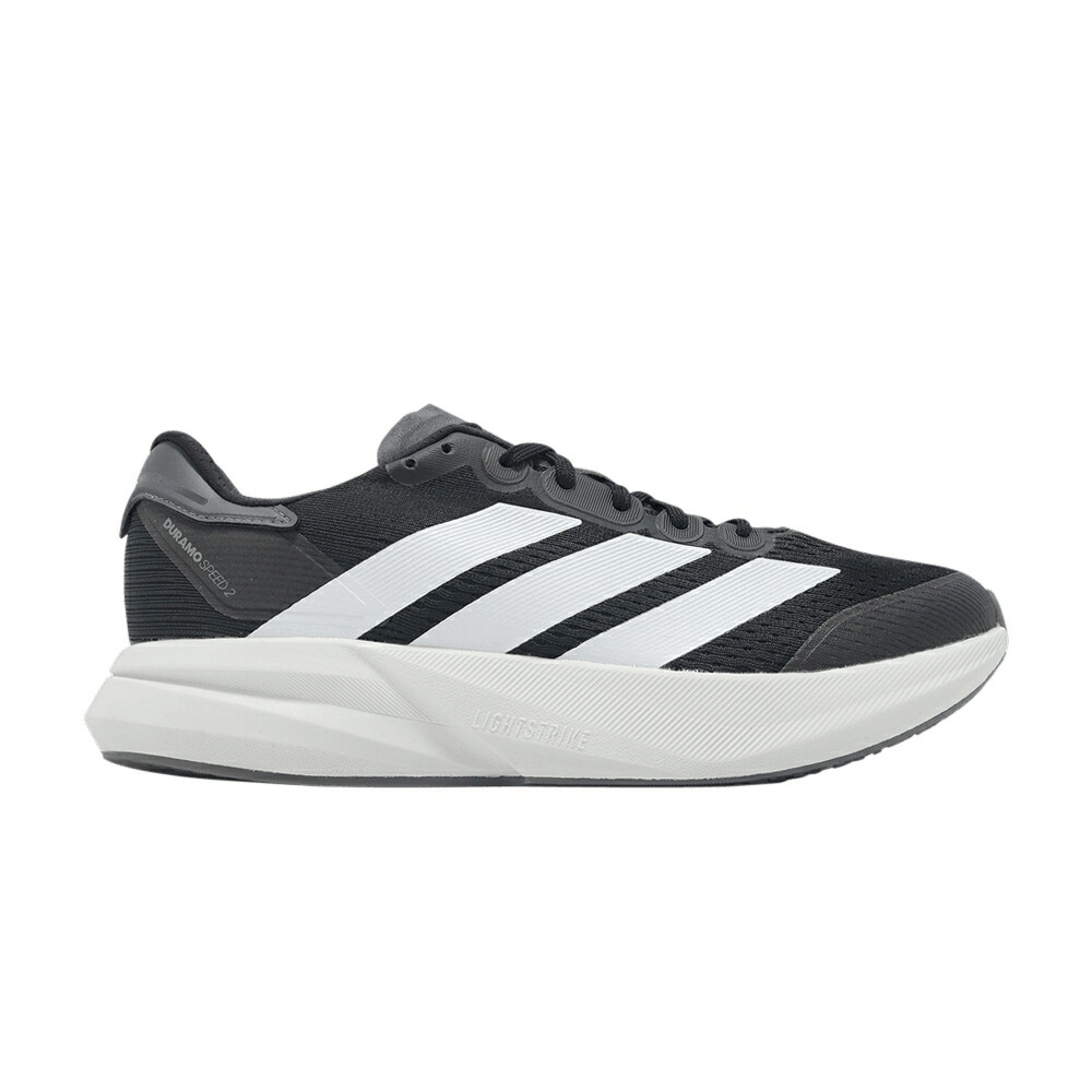 アディダス スピード 白色 ホワイト コア 黒色 ブラック 灰色 グレー 'BLACK GREY' スニーカー メンズ ADIDAS DURAMO SPEED 2 WHITE / CORE BLACK CLOUD WHITE GREY FIVE
