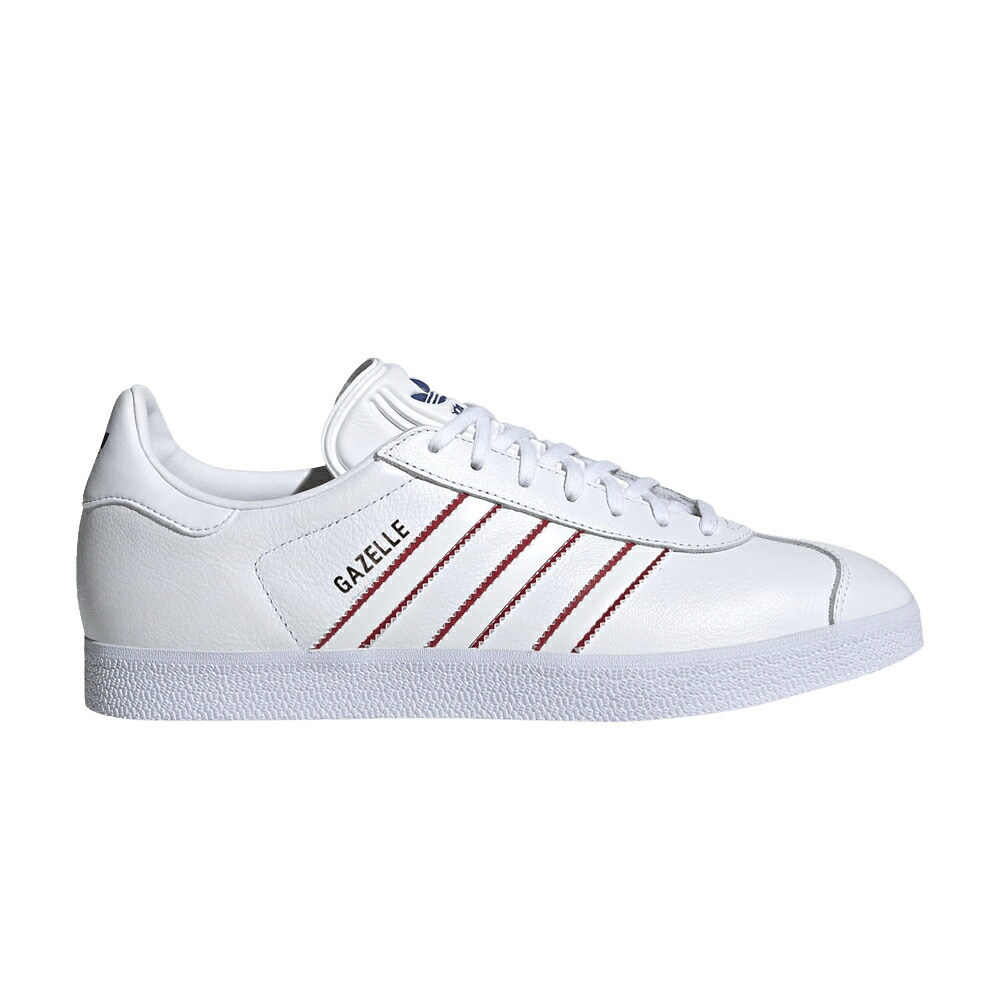 アディダス ガゼル チーム パワー 白色 ホワイト 赤 レッド 'WHITE RED' スニーカー メンズ ADIDAS GAZELLE TEAM POWER / CLOUD WHITE TEAM POWER RED ROYAL｜スニケス