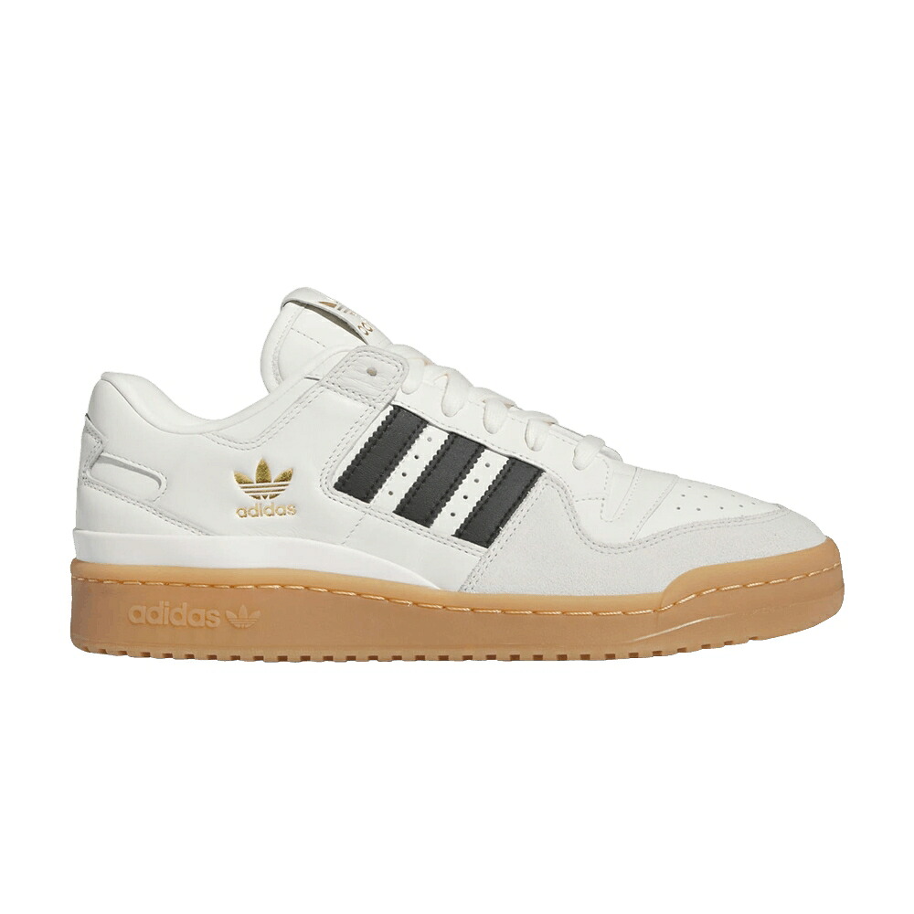 アディダス フォーラム 黒色 ブラック 白色 ホワイト コア 'WHITE GUM' スニーカー メンズ ADIDAS FORUM 84 LOW CL BLACK / CLOUD WHITE CORE BLACK GUM|スニケス