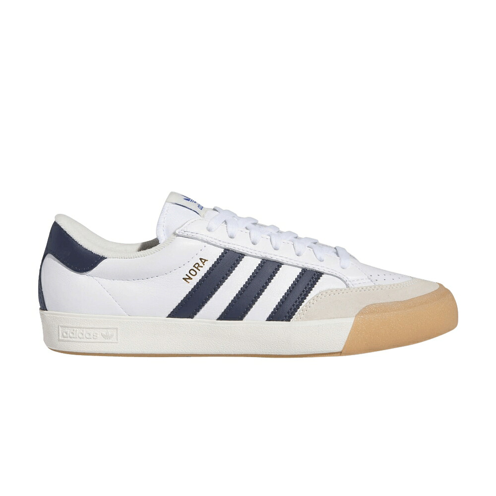 アディダス 紺色 ネイビー 白色 ホワイト 'WHITE GUM' スニーカー メンズ ADIDAS NORA COLLEGIATE NAVY / CLOUD WHITE COLLEGIATE NAVY|スニケス