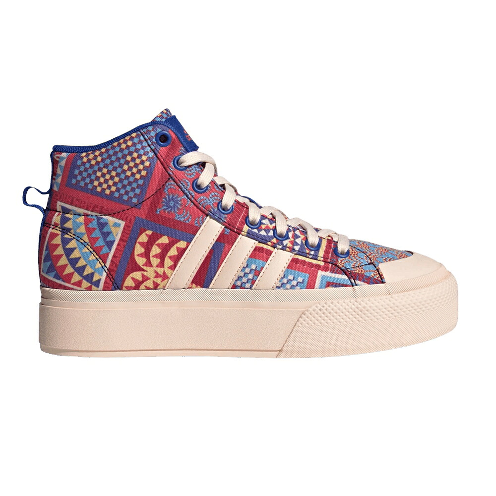 アディダス リオ ミッド 橙 オレンジ色 2.0 \u0027PATCHWORK QUILT\u0027 スニーカー レディース ADIDAS FARM RIO X WMNS BRAVADA PLATFORM MID / BLISS ORANGE BLISS ORANGE BOLD