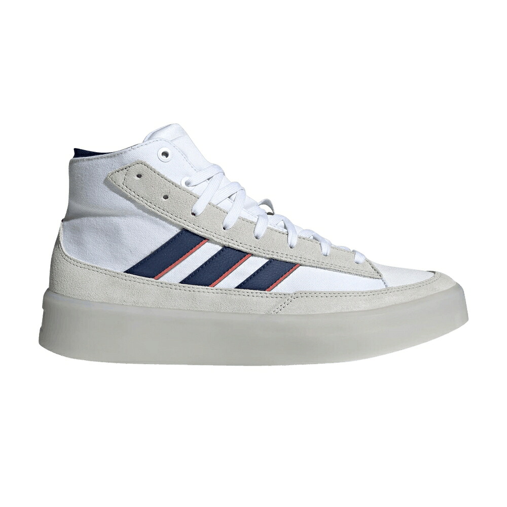 アディダス ご機嫌 白いこと 白いこと 青味 青み 薄墨色 薄墨色 \u0027WHITE BLUE\u0027 スニーカー メンズ ADIDAS ZNSORED HIGH DARK / CLOUD WHITE DARK BLUE GREY ONE