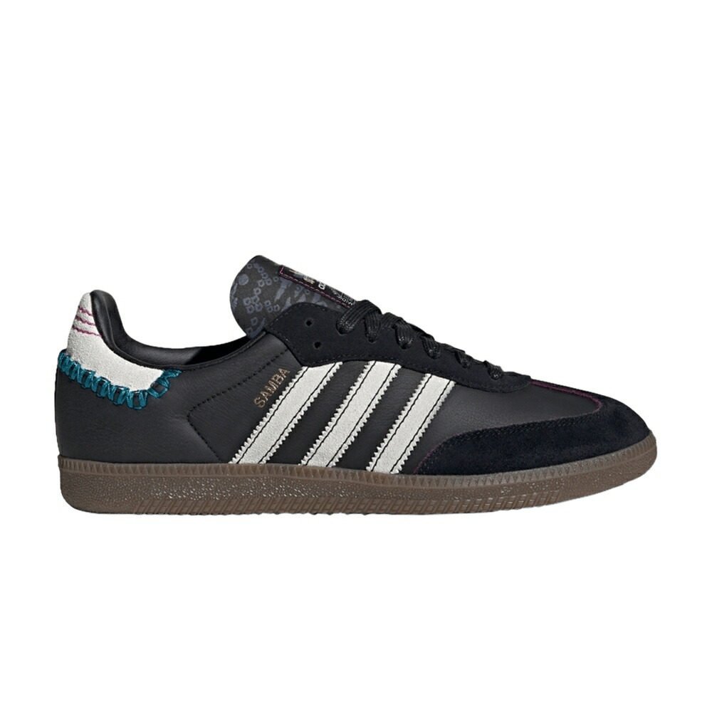 アディダス サンバ コア 黒色 ブラック 白色 ホワイト CHINESE BLACK スニーカー メンズ ADIDAS FEFEI RUAN X SAMBA OG NEW YEAR PACK - / CORE BLACK FOOTWEAR WHITE TEAL