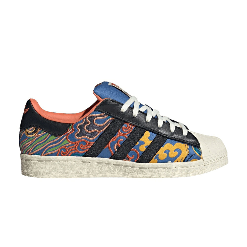 アディダス はやりっ子 中核グループ 黒いこと 黒いこと \u0027CHINESE PACK\u0027 スニーカー メンズ ADIDAS FEFEI RUAN X SUPERSTAR 82 NEW YEAR / CORE BLACK MULTI COLOR CORE