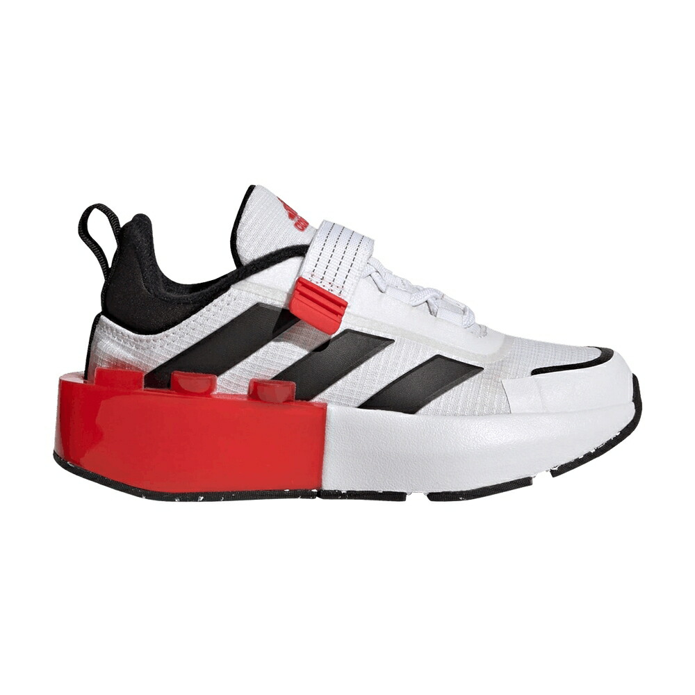 アディダス テック 黒色 ブラック 白色 ホワイト コア 赤 レッド WHITE RED スニーカー メンズ ADIDAS LEGO X TECH RUNNER LITTLE KID BLACK / CLOUD WHITE CORE BLACK RED