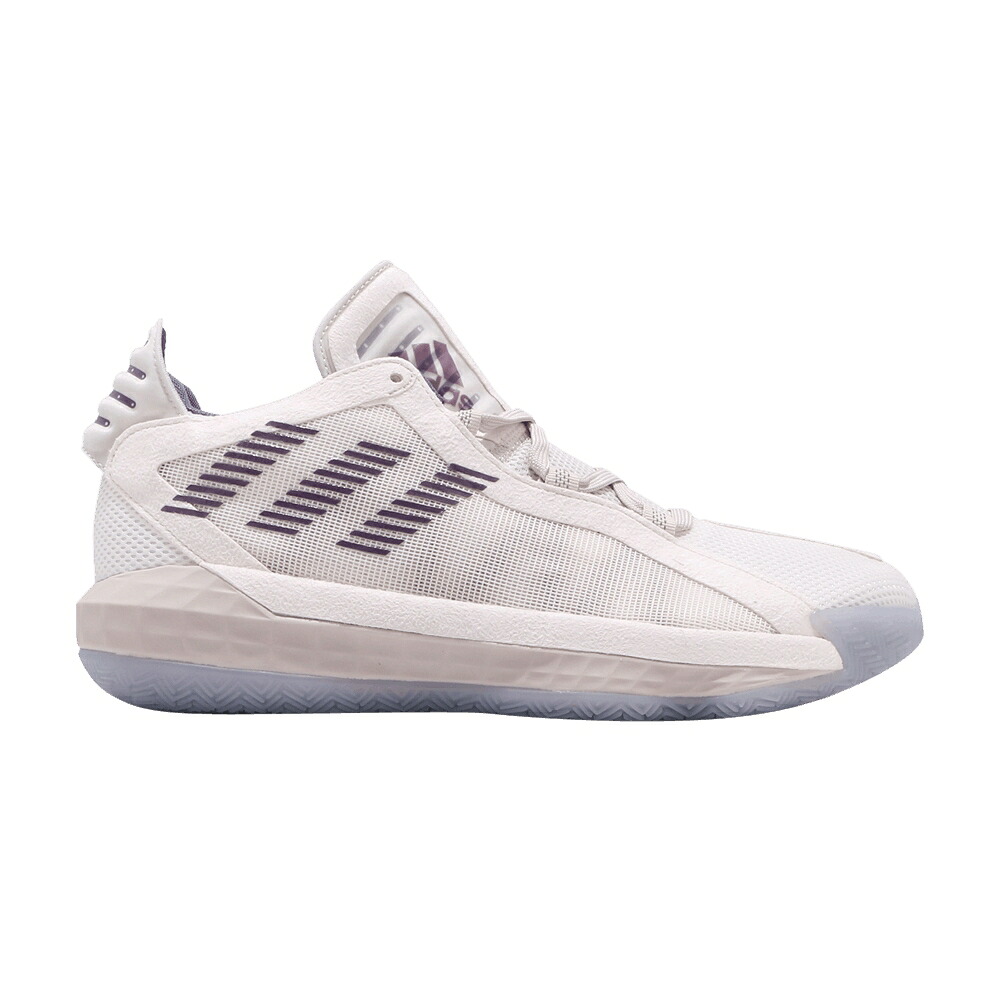 アディダス 白いこと 白いこと テック 紫 パープル \u0027WEBER STATE\u0027 スニーカー メンズ ADIDAS DAME 6 PE / CHALK WHITE TECH PURPLE CLEAR